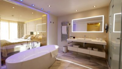 Hôtel-Tsanteleina-Val-D'Isere-JMV-Resort-architectes salle de bain