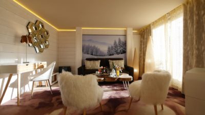 Hôtel-Tsanteleina-Val-D'Isere-JMV-Resort-architectes salon blanc