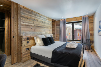 Résidence - La Forêt - Val d'Isère - chambre - lit double - JMV Resort