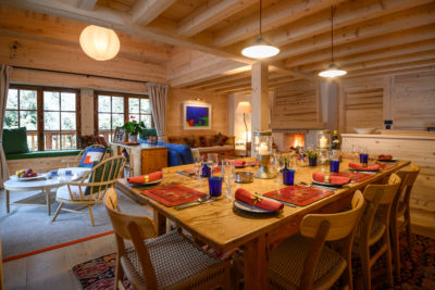 Chalet- Bambis - Méribel - intérieur - cuisine - salle à manger - bois - JMV Resort