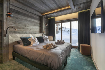 Chalet-Aspen - Avoriaz - montagne - architecture - intérieur - chambre